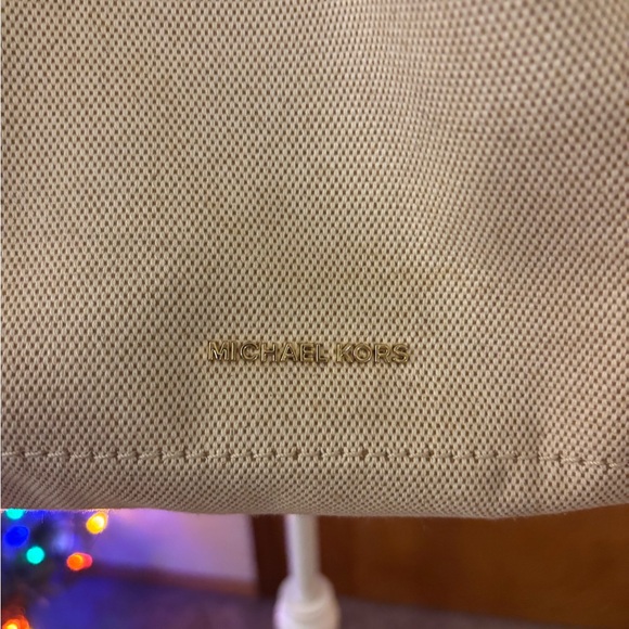 Michael Kors Tan Tote with Gold Accents - Picture 2 of 15